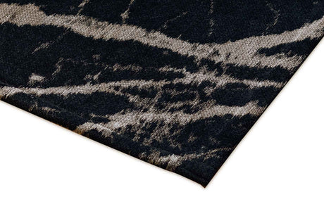 Pietra Black Honey modern szőnyeg sarka közelről