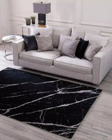 Pietra Black modern szőnyeg enteriőrben