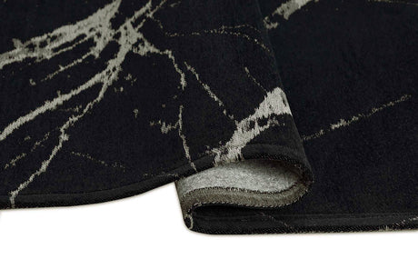 Pietra Black modern szőnyeg oldalnézetből