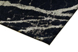 Pietra Black modern szőnyeg sarka közelről
