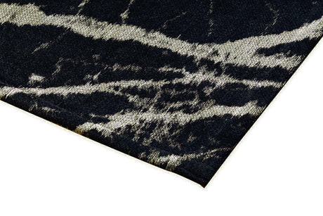 Pietra Black modern szőnyeg sarka közelről