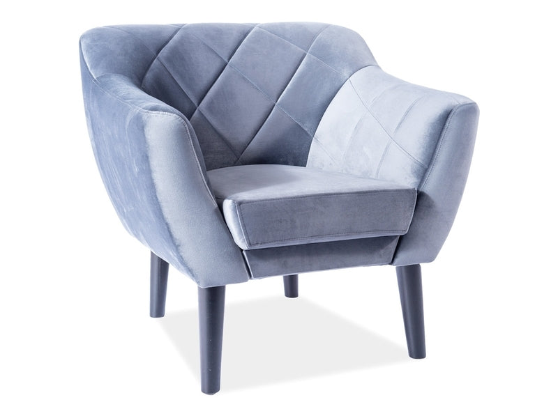 Karo 1 Velvet fotel – wenge I.