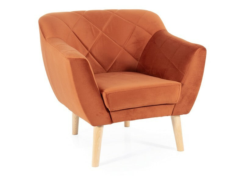 Karo 1 Velvet fotel – bükk III.