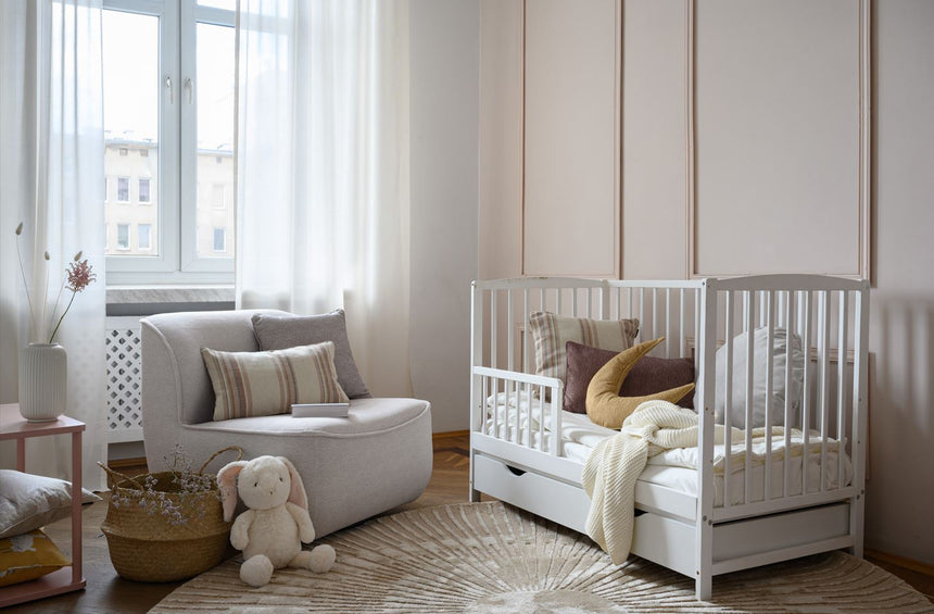 Radius Beige kerek gyapjú szőnyeg felülete közelről