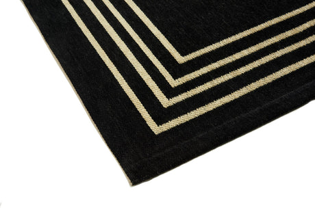 Royal Black modern szőnyeg részlete közelről