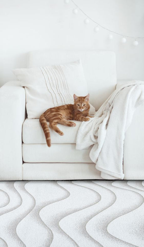 Sabbia Beige modern szőnyeg mintázata közelről