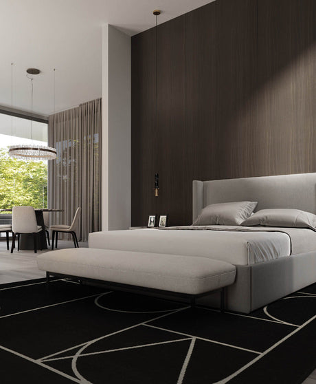 Signet Black modern szőnyeg enteriőrben