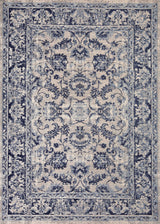 Tebriz Antique Blue modern szőnyeg felülnézetből, antikolt kék színben