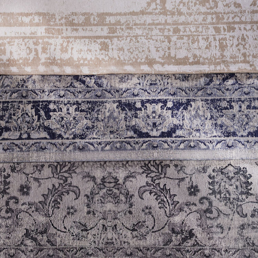 Tebriz Antique Blue modern szőnyeg mintázata közelről