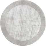 Tere Light Gray kerek viszkóz szőnyeg enteriőrben