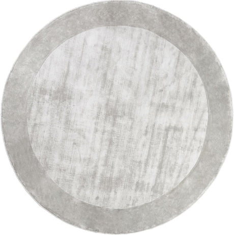 Tere Light Gray kerek viszkóz szőnyeg enteriőrben