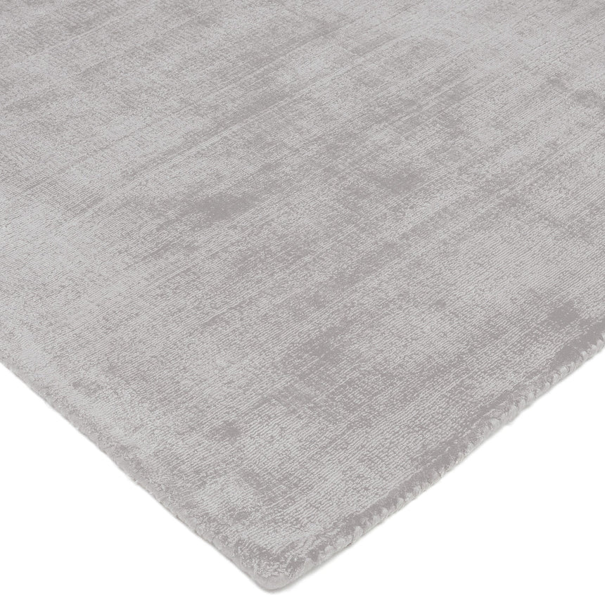 Tere Light Gray viszkóz szőnyeg sarokrészlete közelről