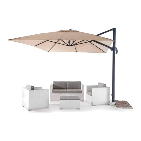 Grattoni Trieste oldalkaros napernyő 3x4 m antracit vázzal