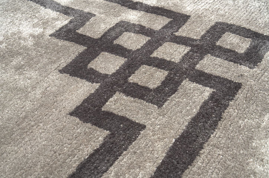 Venezia Stone viszkóz szőnyeg szálszerkezete közelről