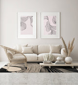 Vento Beige modern szőnyeg berendezett szobában
