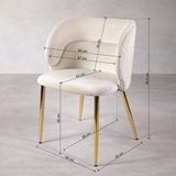 KL Violet erősített étkezőszék fekete színben