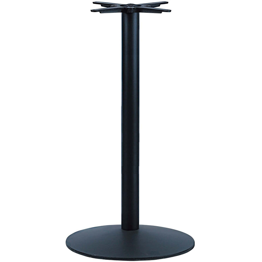 York bárasztal láb öntöttvas Ø55 cm talppal, fekete, 107 cm magas